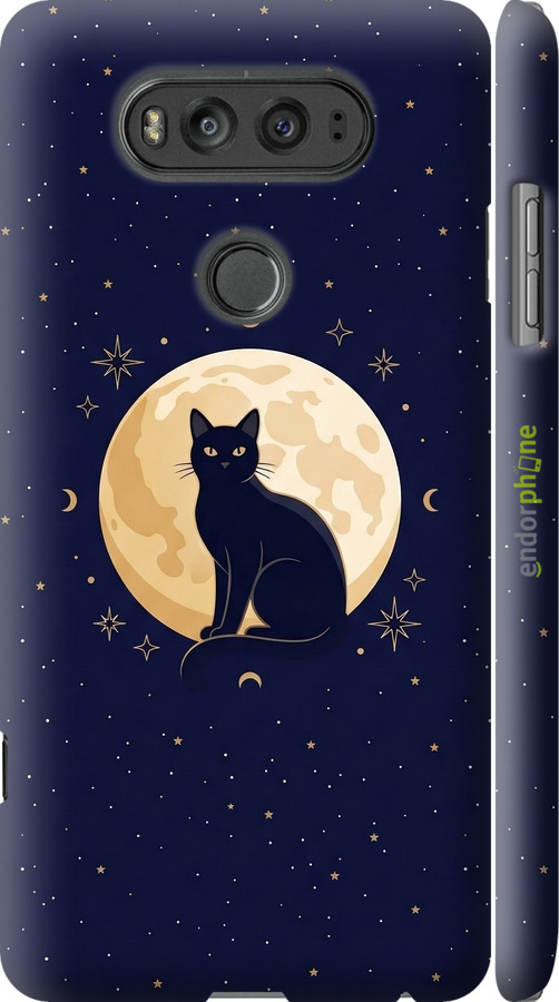 3D пластиковый матовый чехол Cute Cat Celestial/Witchy для LG V20 - 6787m-787 изображение 