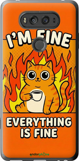 2D пластиковый чехол 'Funny Cat' для LG V20 изображение 3