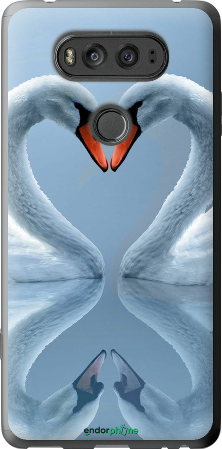 2D пластиковый чехол Лебеди для LG V20 - 6007t-787 изображение 