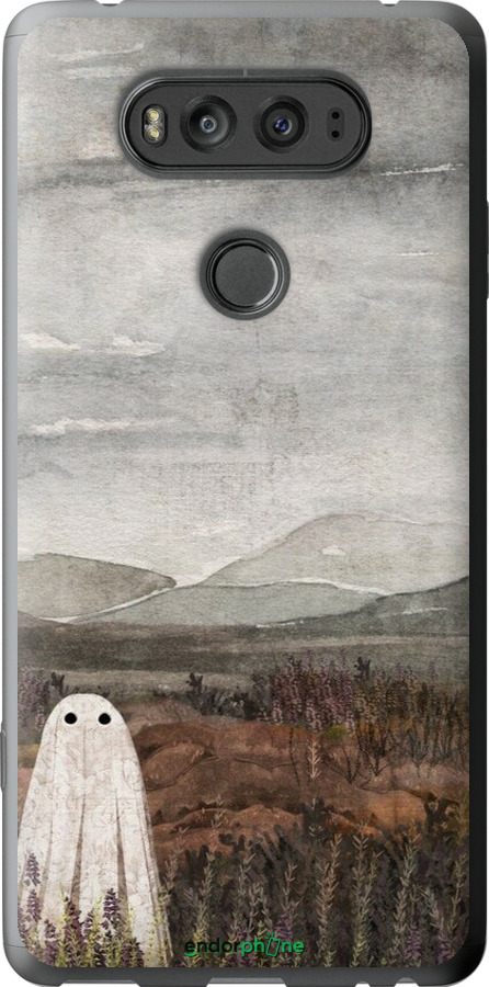 2D пластиковый чехол Одинокий призрак на фоне гор для LG V20 - 6486t-787 изображение 