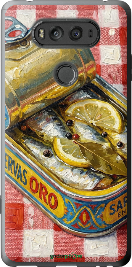 2D пластиковий чехол Vintage Sardine Tin Phone для LG V20 - 6772t-787 изображение 