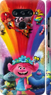 3D пластиковий матовий чехол Тролі для LG V40 ThinQ - 6343m-1577 изображение 