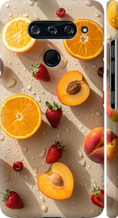 3D пластиковый матовый чехол Фрукты 3 для LG V40 ThinQ - 6703m-1577 изображение 