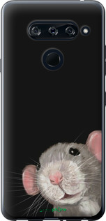 2D пластиковый чехол The Peeking Rat для LG V40 ThinQ - 6442t-1577 изображение 