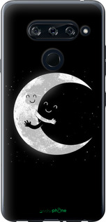2D пластиковый чехол Лунные объятия для LG V40 ThinQ - 6508t-1577 изображение 