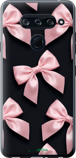 2D пластиковый чехол Coquette Ribbons Dark Coquette для LG V40 ThinQ - 6767t-1577 изображение 