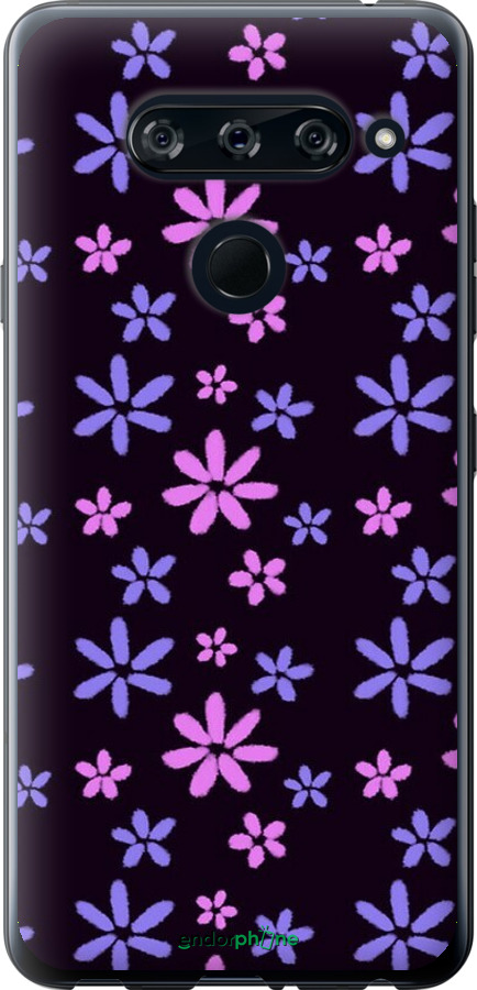 2D пластиковый чехол с  цветами для LG V40 ThinQ - 6258t-1577 изображение 