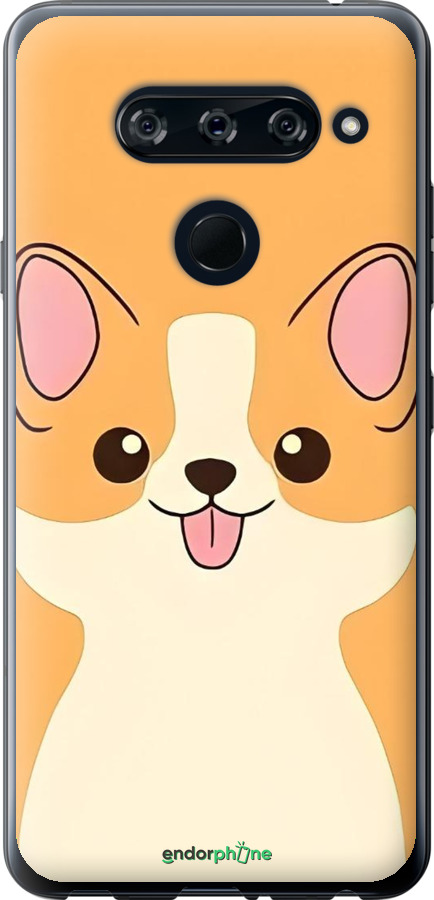 2D пластиковый чехол Милый пес для LG V40 ThinQ - 6296t-1577 изображение 