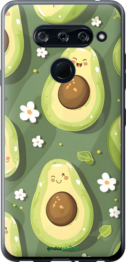 2D пластиковый чехол Авокадо для LG V40 ThinQ - 6380t-1577 изображение 