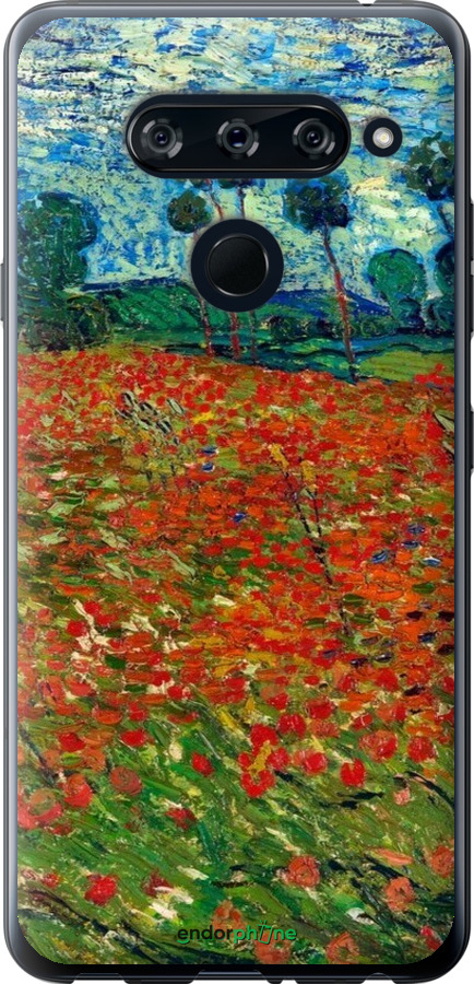 2D пластиковый чехол Винсент Ван Гог-Маковое поле для LG V40 ThinQ - 6466t-1577 изображение 