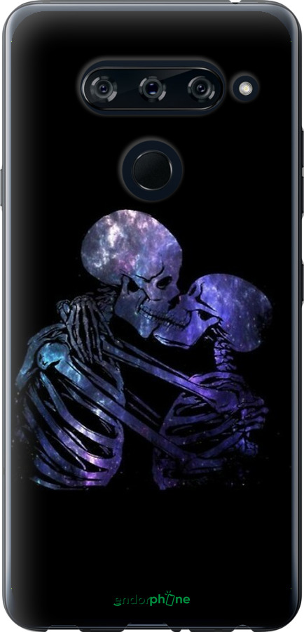 2D пластиковый чехол С изображением скелета для LG V40 ThinQ - 6537t-1577 изображение 
