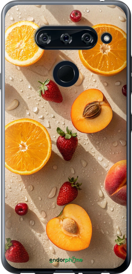 2D пластиковый чехол Фрукты 3 для LG V40 ThinQ - 6703t-1577 изображение 