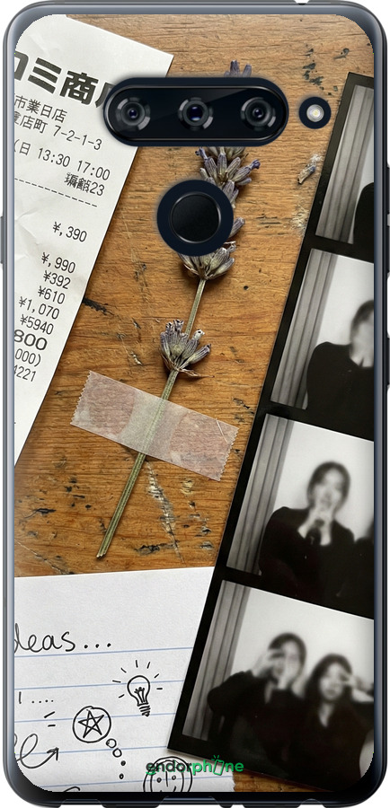 2D пластиковый чехол Aesthetic Scrapbook Collage для LG V40 ThinQ - 6773t-1577 изображение 