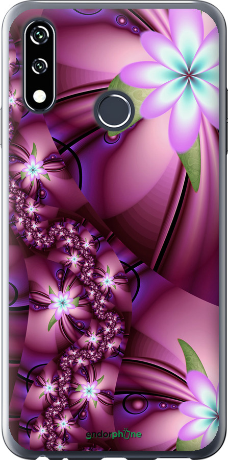 

Силіконовий чохол "Квіткова мозаїка" для LG W10, Рожевий