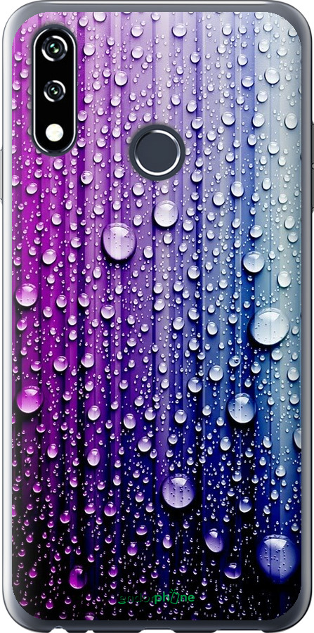 

Силіконовий чохол "Краплини води" для LG W10, Синій