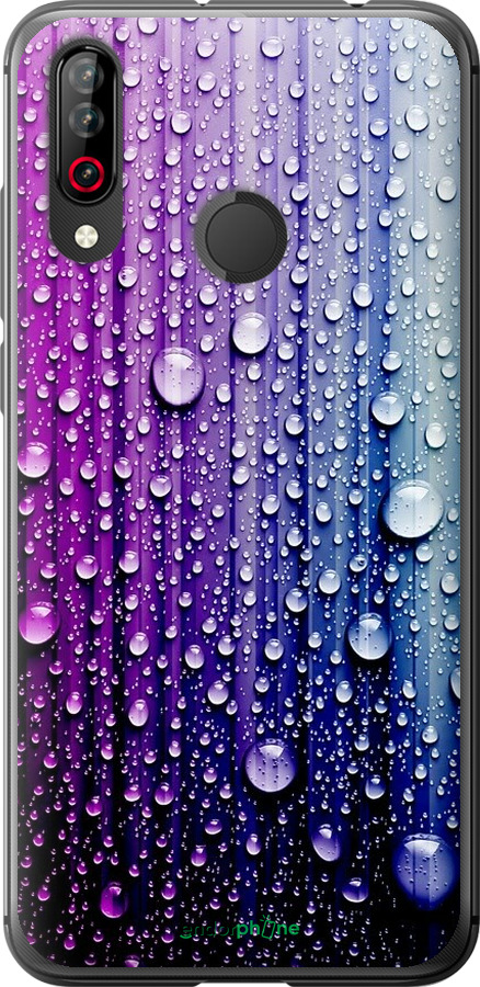 

Силіконовий чохол "Краплини води" для LG W30, Синій