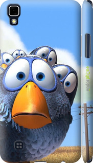 3D пластиковый матовый чехол Angry Birds для LG X Power K220DS - 6008m-398 изображение 