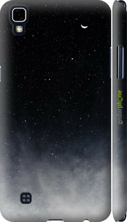 3D пластиковый матовый чехол Сині хмари, Синій місяць для LG X Power K220DS - 6396m-398 изображение 