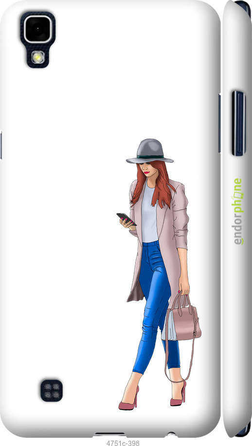 3D пластиковий матовий чехол Дівчинка 1 для LG X Power K220DS - 4751m-398 изображение 