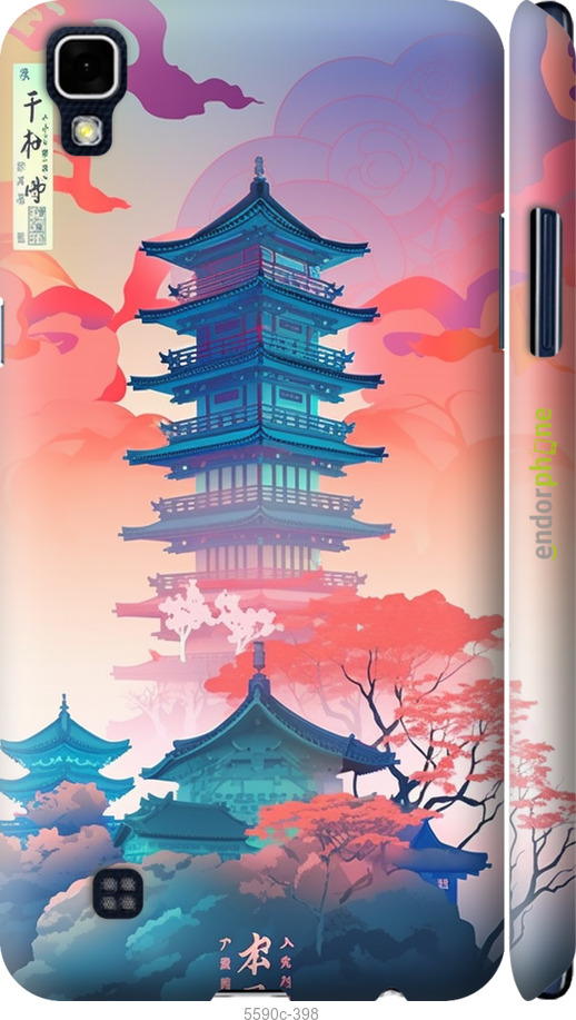 3D пластиковый матовый чехол Япония монастырь для LG X Power K220DS - 5590m-398 изображение 