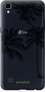 Силиконовый чехол Пальмы1 для LG X Power K220DS - 4634u-398 изображение 