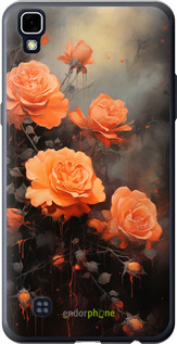 Силиконовый чехол Оранжевые розы для LG X Power K220DS - 5944u-398 изображение 