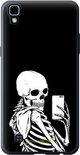 Силіконовий чехол Скелет робить Selfie для LG X Power K220DS - 6535u-398 изображение 