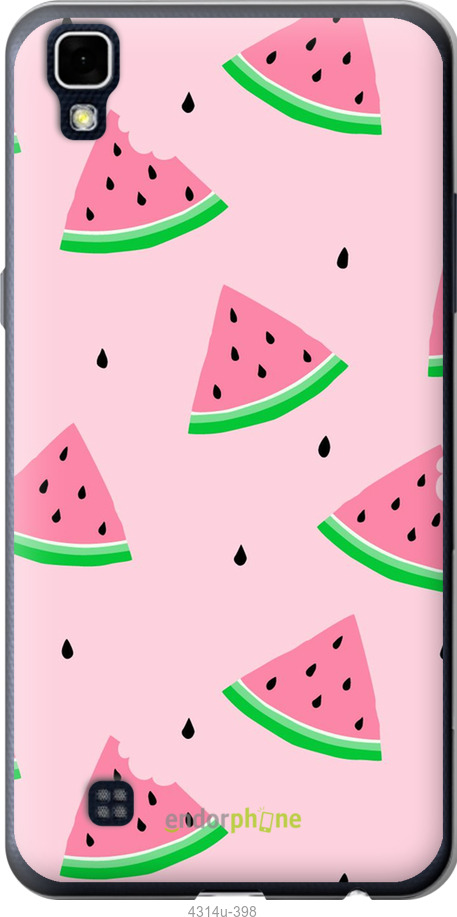 Силиконовый чехол Розовый арбуз для LG X Power K220DS - 4314u-398 изображение 