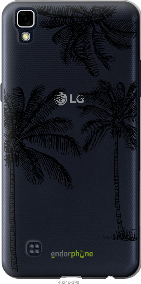 Силиконовый чехол Пальмы1 для LG X Power K220DS - 4634u-398 изображение 