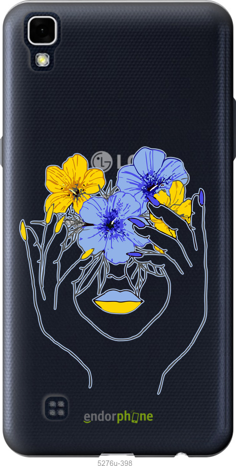 Силиконовый чехол Девушка v4 для LG X Power K220DS - 5276u-398 изображение 