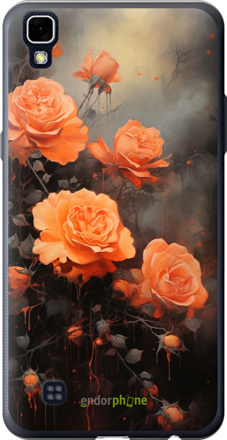 Силиконовый чехол Оранжевые розы для LG X Power K220DS - 5944u-398 изображение 