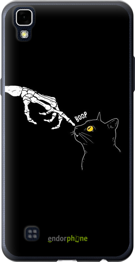 Силиконовый чехол Кошка для LG X Power K220DS - 6505u-398 изображение 