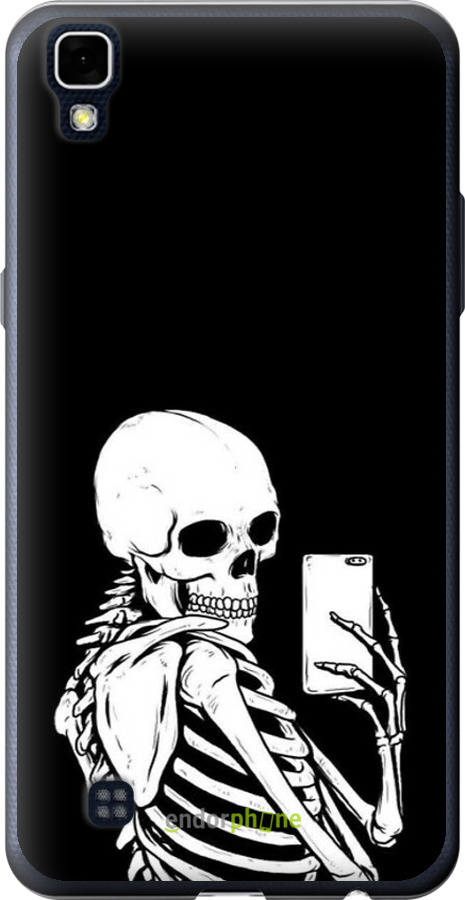 Силіконовий чехол Скелет робить Selfie для LG X Power K220DS - 6535u-398 изображение 