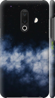 3D пластиковий матовий чехол Нічне небо для Meizu 15 Plus - 6450m-1473 изображение 