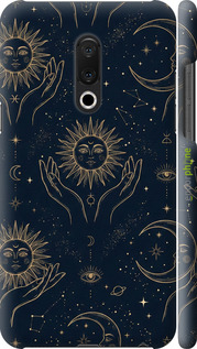 3D пластиковый матовый чехол 'Celestial Harmony: Sun & Moon Gold Mystic Pattern' для Meizu 15 Plus изображение 5