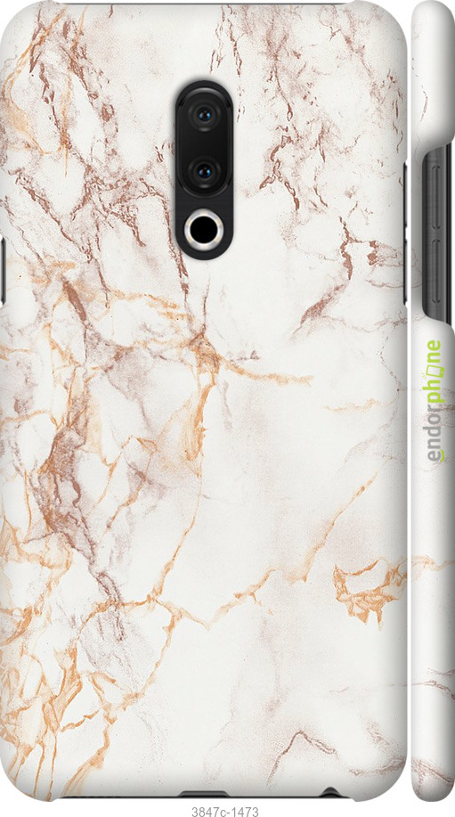 

Coque du 3D plastique mat "Marbre blanc" pour Meizu 15 Plus