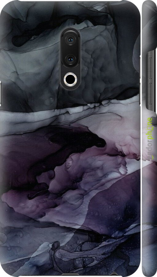 3D пластиковый матовый чехол Абстракция искусство для Meizu 15 Plus - 6434m-1473 изображение 