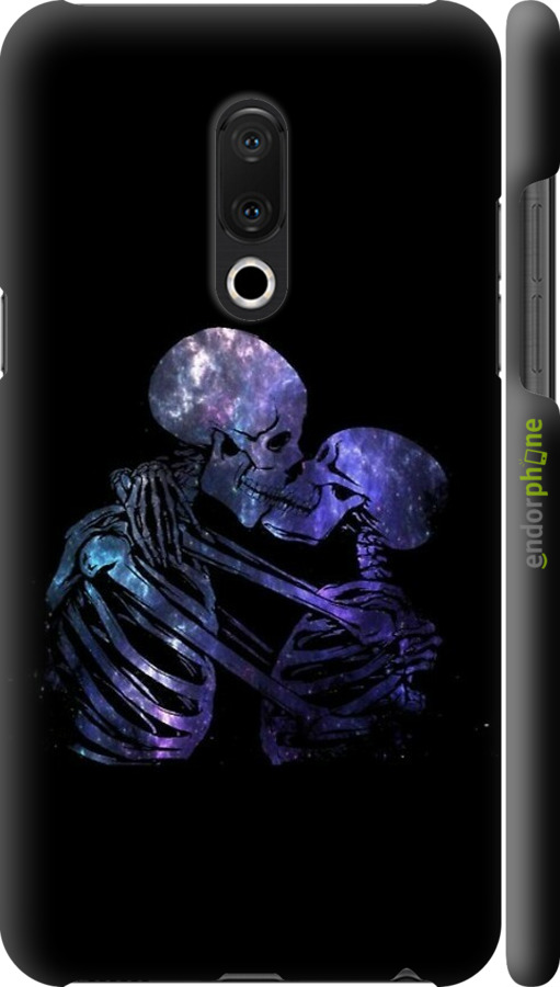 3D пластиковый матовый чехол С изображением скелета для Meizu 15 Plus - 6537m-1473 изображение 