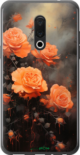 Силиконовый чехол Оранжевые розы для Meizu 15 Plus - 5944u-1473 изображение 