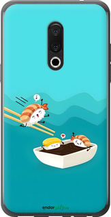 Силіконовий чехол Суші для Meizu 15 Plus - 6354u-1473 изображение 