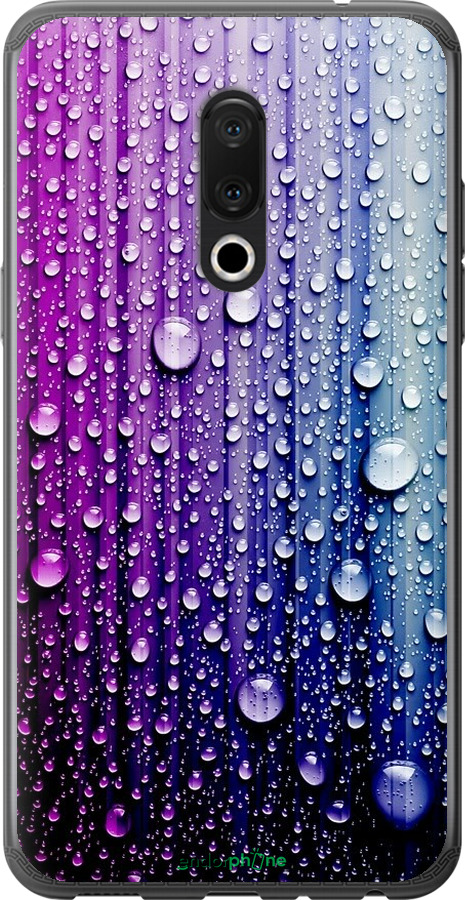 

Силіконовий чохол "Краплини води" для Meizu 15 Plus, Синій