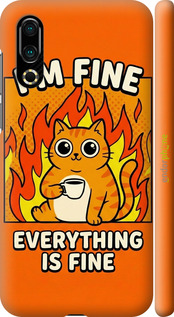 3D пластиковий матовий чехол Funny Cat для Meizu 16S - 6786m-1701 изображение 