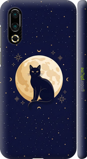 3D пластиковий матовий чехол Cute Cat Celestial/Witchy для Meizu 16S - 6787m-1701 изображение 