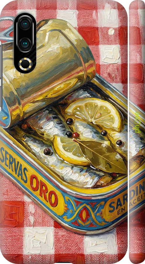 3D пластиковый матовый чехол Vintage Sardine Tin Phone для Meizu 16S - 6772m-1701 изображение 