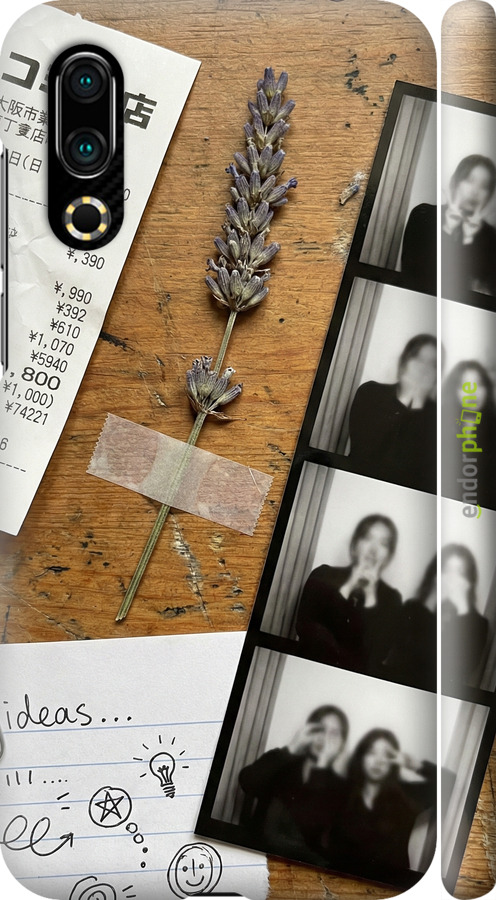 3D пластиковый матовый чехол Aesthetic Scrapbook Collage для Meizu 16S - 6773m-1701 изображение 