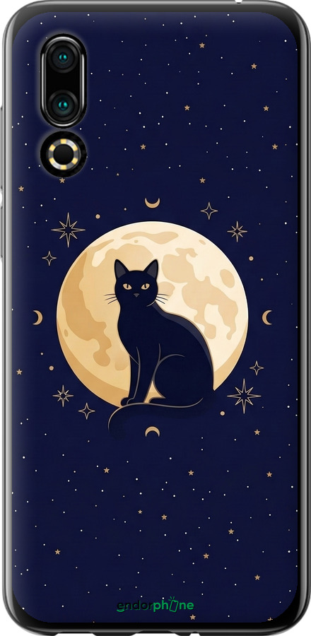 Силиконовый чехол Cute Cat Celestial/Witchy для Meizu 16S - 6787u-1701 изображение 