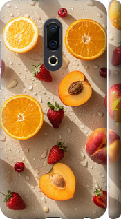 3D пластиковий матовий чехол Фрукти 3 для Meizu 16th - 6703m-1559 изображение 