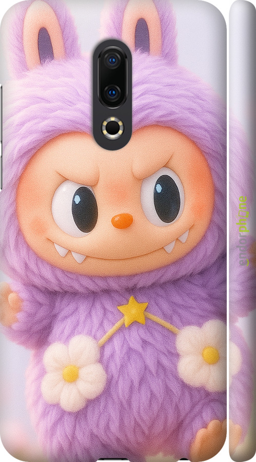 3D пластиковий матовий чехол Лабубу для Meizu 16th - 6708m-1559 изображение 