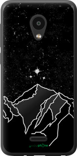 Силиконовый чехол Минималистический горный пейзаж для Meizu C9 - 6438u-1627 изображение 