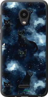 Силиконовый чехол Изображение Кошек с тёмной акварелью для Meizu C9 - 6521u-1627 изображение 